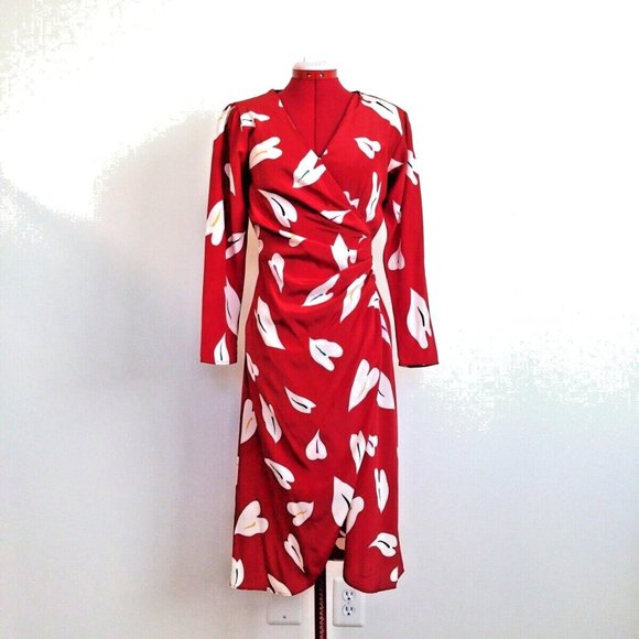 ORLEON DE PARIS Dresses & Skirts - Wrap Dress  ORLEON DE PARIS Vintage Women Shoulder Padded Multicolor Size 7